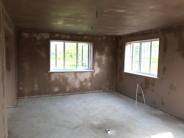 Extension - plastered