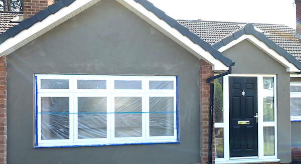 Outside render with door