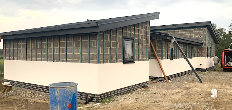 Render job in Bedale, North Yorkshire.