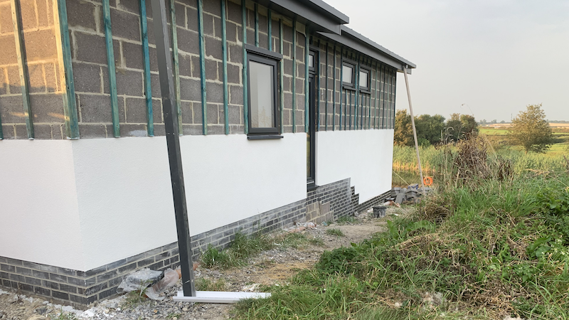 Render job in Bedale, North Yorkshire.