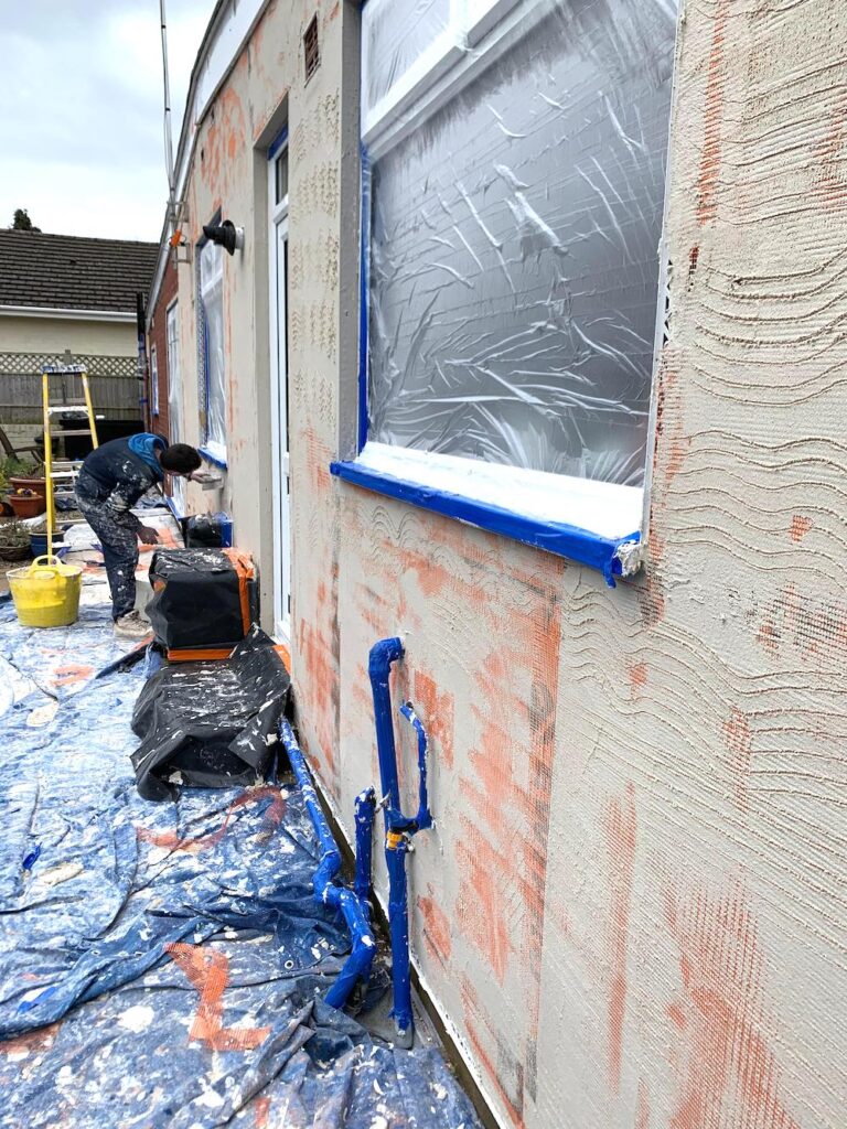 Outside Render Bungalow Preparation.