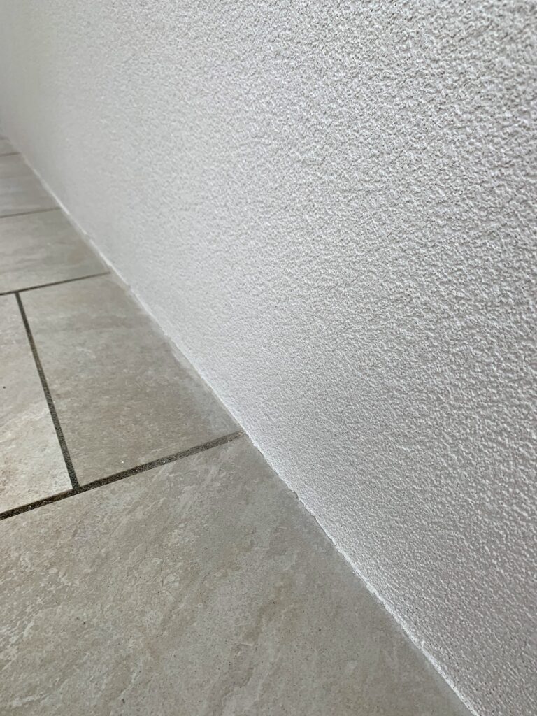 Bedale Render Job, garden walls