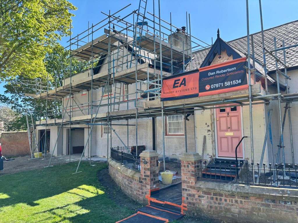New job started in Hurworth, Darlington using the PRB render system.