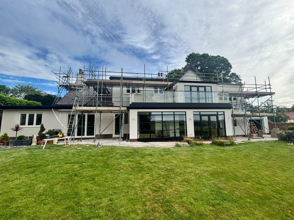 Monocouche render finish on a residential property in Hurworth by EA Render Systems