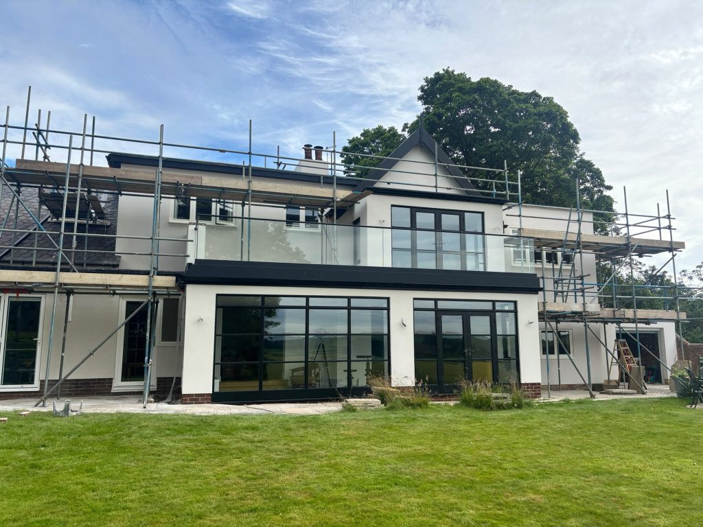Monocouche render finish on a residential property in Hurworth by EA Render Systems