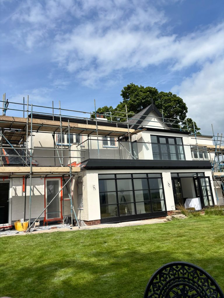 Monocouche render finish on a residential property in Hurworth by EA Render Systems